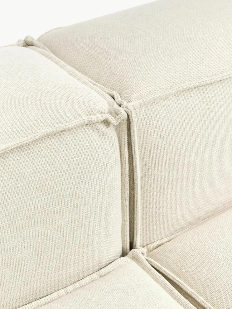 Lennon modulaire bank (4-zits) met poef (links/rechts)^Westwing Collection Fashion