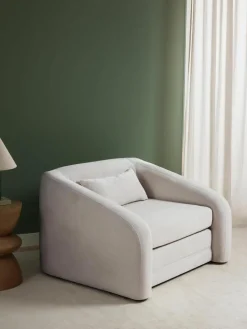 Lichtrgijze slaapfauteuil Eliot^Westwing Collection Fashion