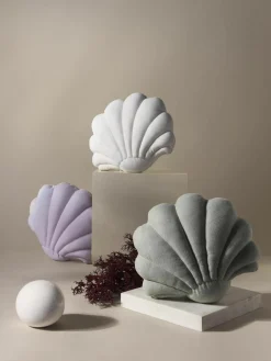 Linnen kussen Shell in schelp vorm^Westwing Collection Hot