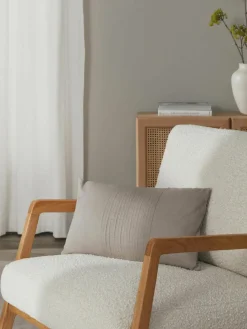 Linnen kussenhoes Dalia met structuurpatroon^Westwing Collection Discount