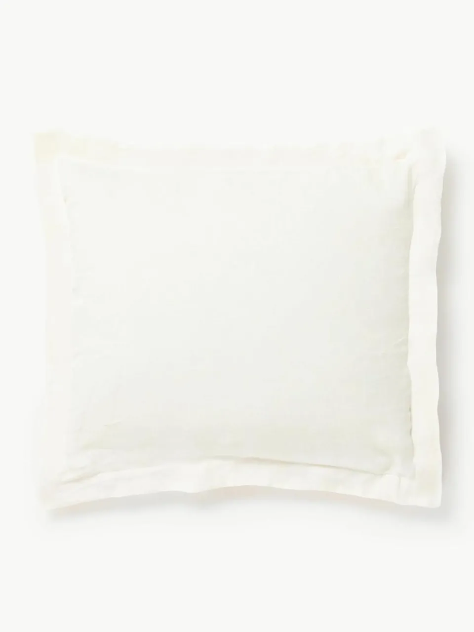 Linnen kussenhoes Linna met bies^Westwing Collection Best