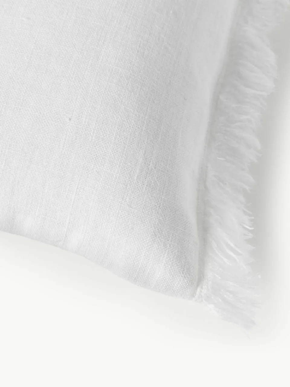 Linnen kussenhoes Luana met franjes^Westwing Collection Discount
