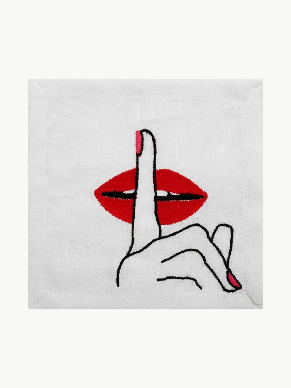 Linnen servetten Lips, set van 4^Jonathan Adler Sale