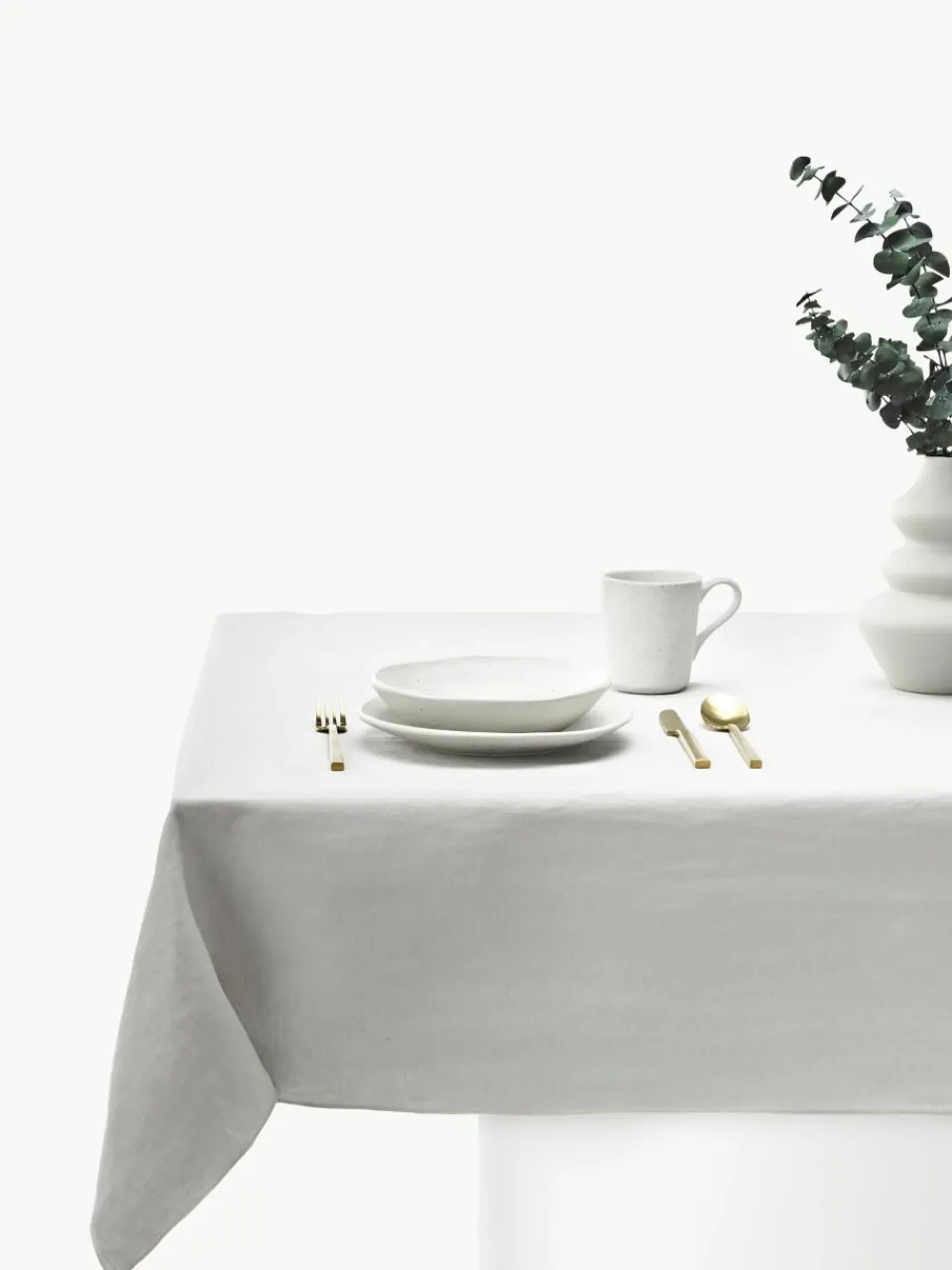Linnen tafelkleed Kennedy met bies^Westwing Collection Best