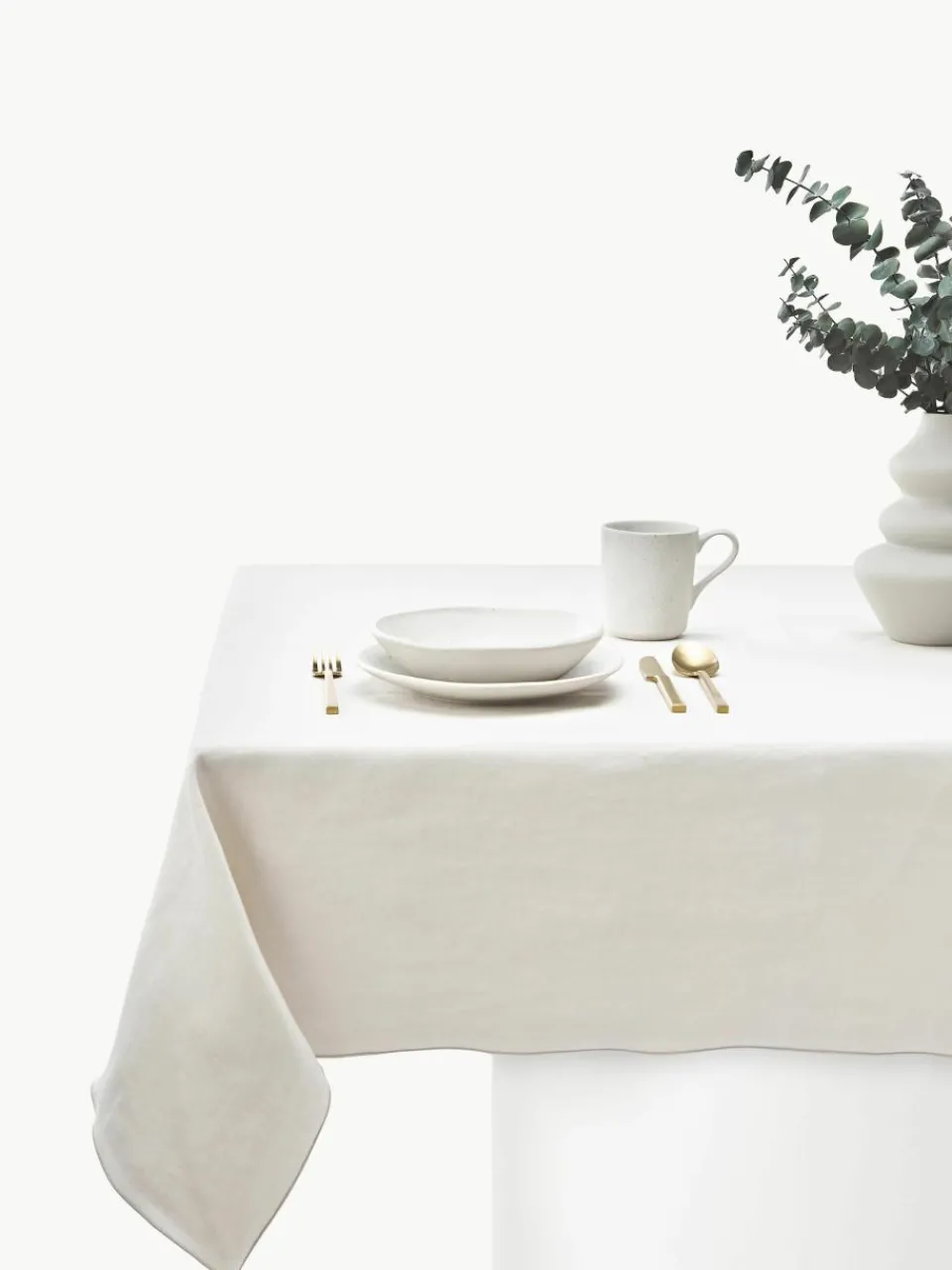 Linnen tafelkleed Kennedy met bies^Westwing Collection New