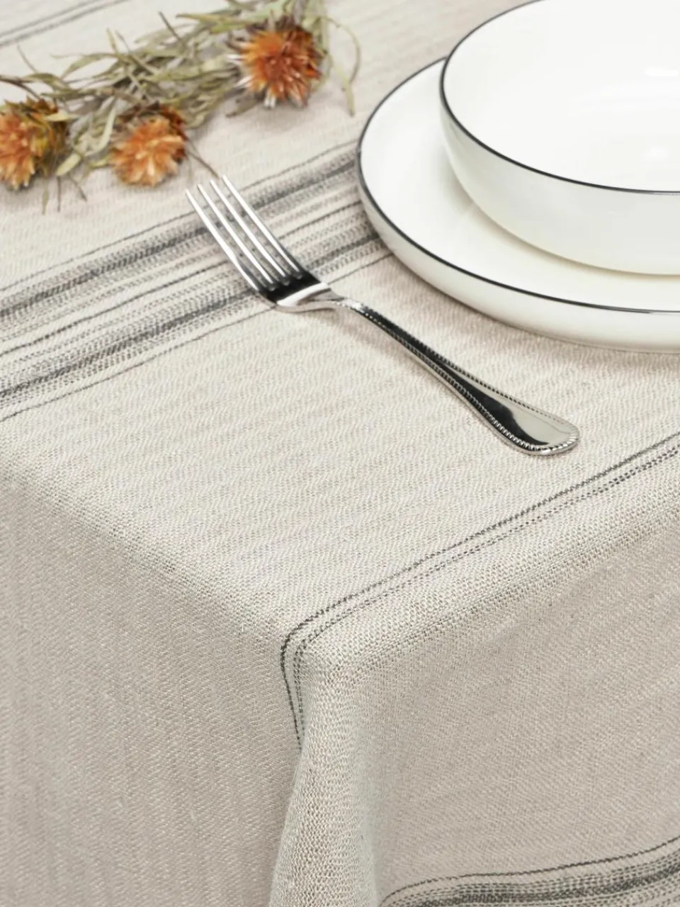Linnen tafelkleed Striped^HKLIVING Best