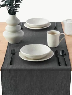 Linnen tafelloper Kennedy met bies^Westwing Collection New