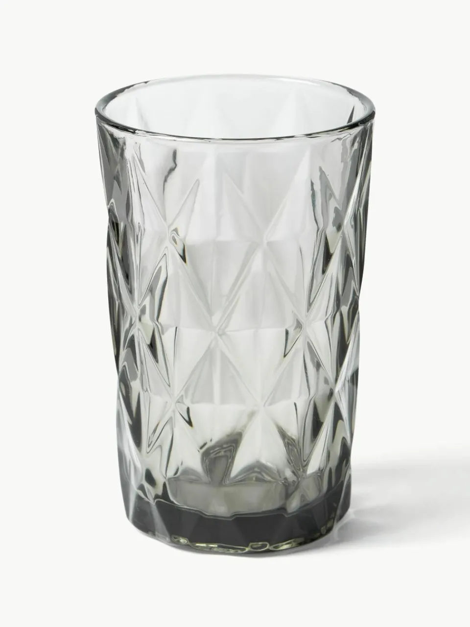 Longdrinkglazen Colorado met structuurpatroon, 4 stuks^Westwing Collection New