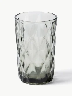 Longdrinkglazen Colorado met structuurpatroon, set van 4^Westwing Collection Sale