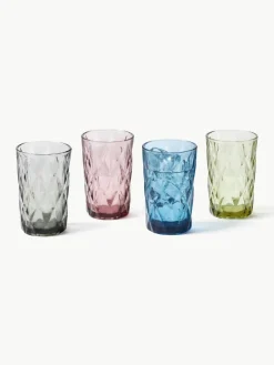 Longdrinkglazen Colorado met structuurpatroon, set van 4^Westwing Collection Sale