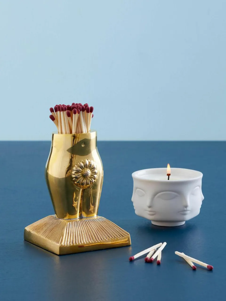 2-lonts geurkaars Muse Blanc (verse snijbloemen)^Jonathan Adler Clearance