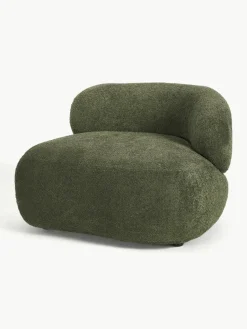 Loungefauteuil Alba uit teddy bouclé^Westwing Collection Fashion
