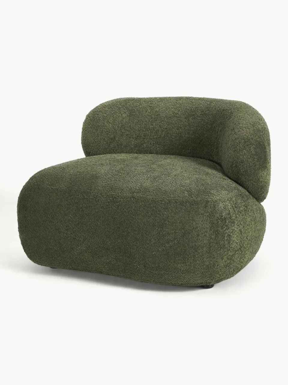 Loungefauteuil Alba uit teddy bouclé^Westwing Collection Fashion