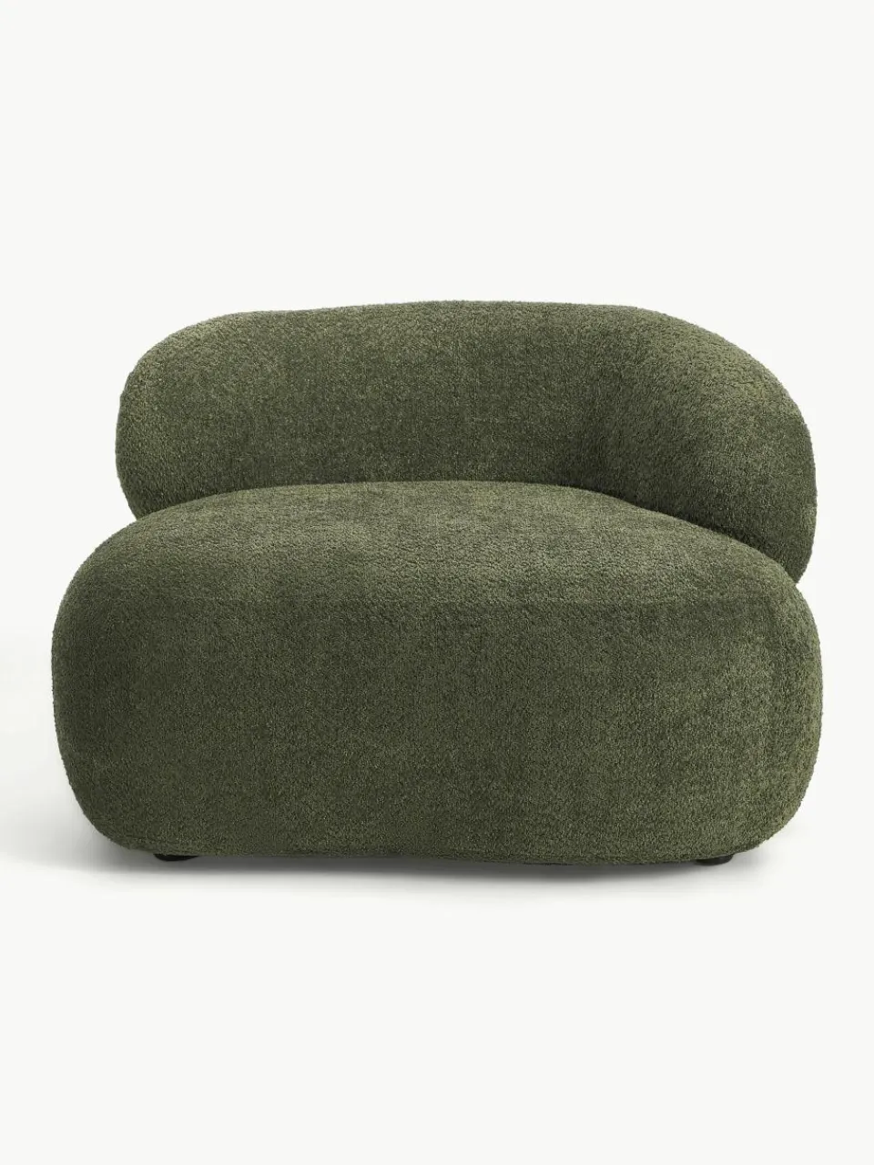 Loungefauteuil Alba uit teddy bouclé^Westwing Collection Fashion
