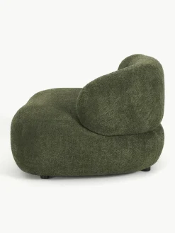 Loungefauteuil Alba uit teddy bouclé^Westwing Collection Fashion