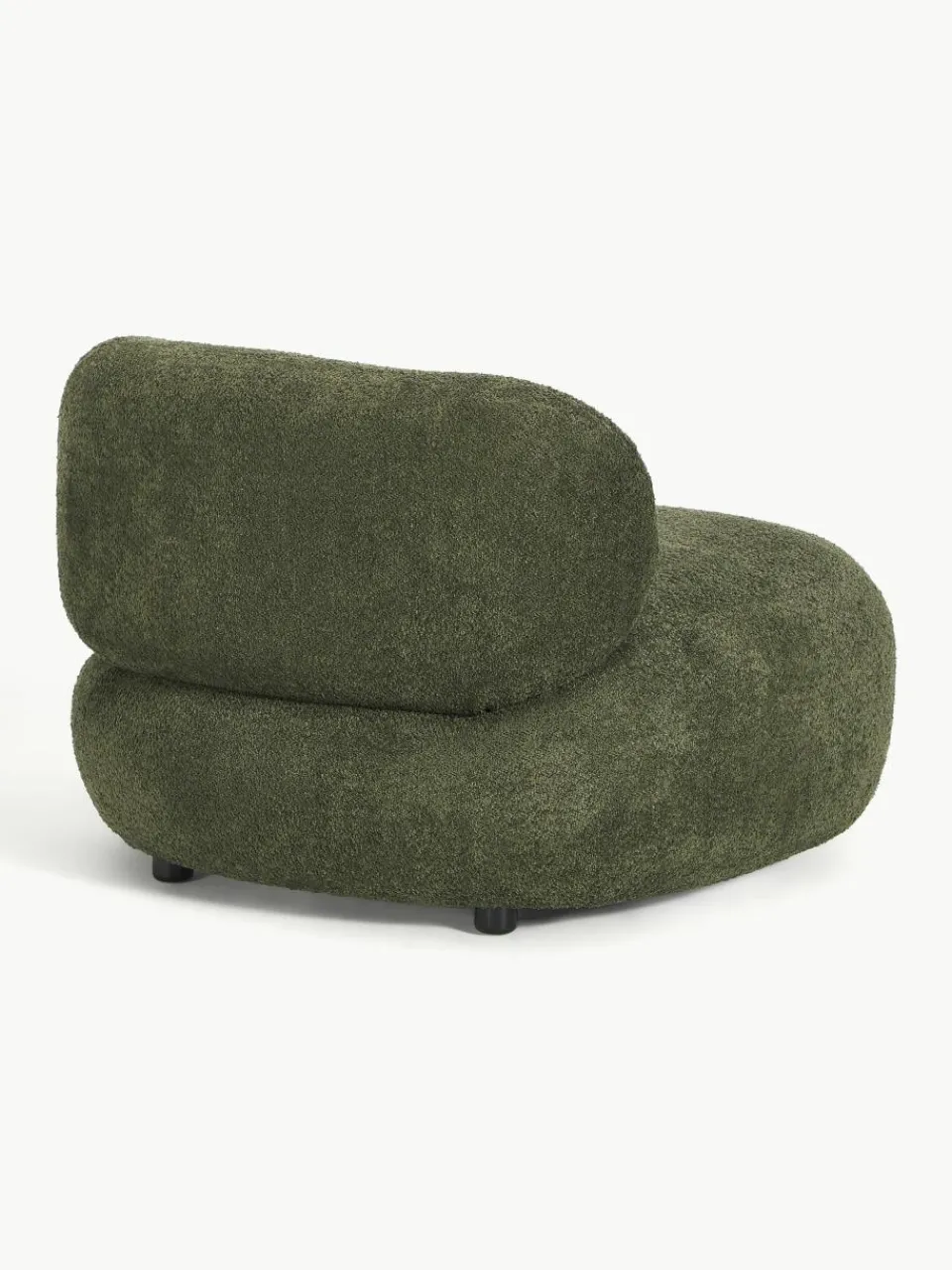 Loungefauteuil Alba uit teddy bouclé^Westwing Collection Fashion