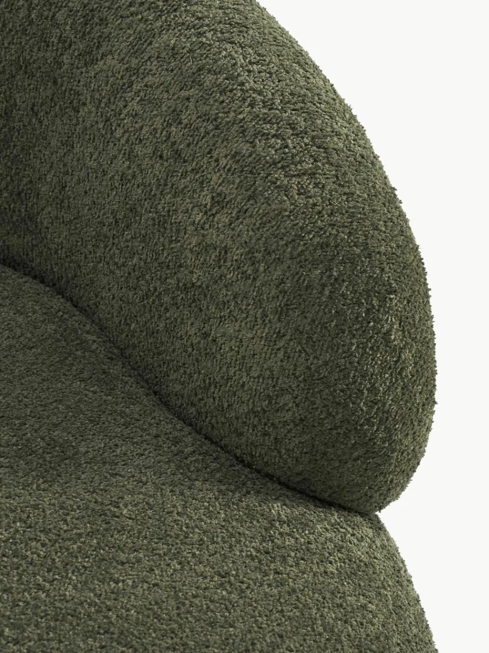 Loungefauteuil Alba uit teddy bouclé^Westwing Collection Fashion
