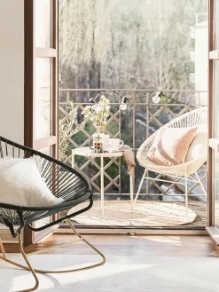 Loungefauteuil Bahia van kunststoffen vlechtwerk^Westwing Collection Clearance