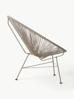 Loungefauteuil Bahia van kunststoffen vlechtwerk^Westwing Collection Fashion