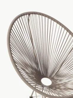 Loungefauteuil Bahia van kunststoffen vlechtwerk^Westwing Collection Fashion
