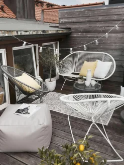 Loungefauteuil Bahia van kunststoffen vlechtwerk^Westwing Collection Best