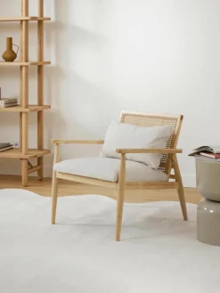 Loungefauteuil Manuell van rubberhout^Westwing Collection Outlet