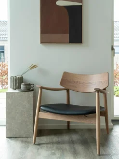 Loungefauteuil Olvera van eikenhout^Westwing New