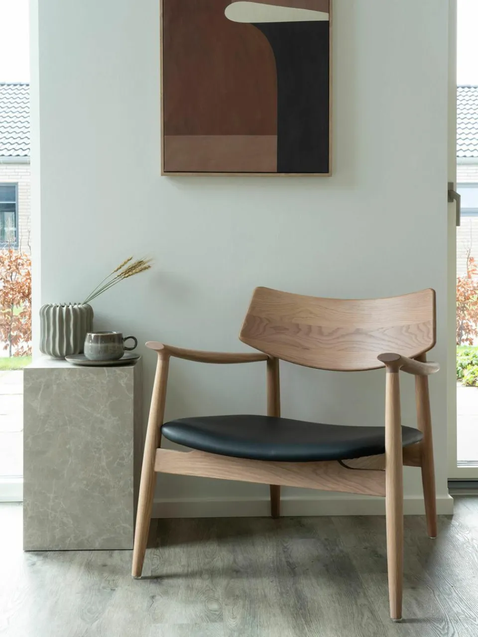 Loungefauteuil Olvera van eikenhout^Westwing New