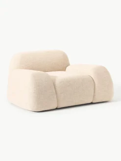 Loungefauteuil Wolke van bouclé^Westwing Collection Outlet