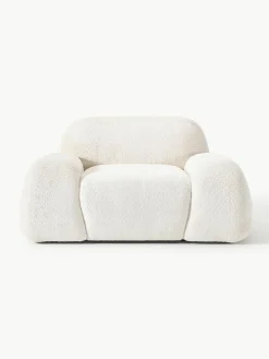 Loungefauteuil Wolke van teddy-bouclé^Westwing Collection Hot