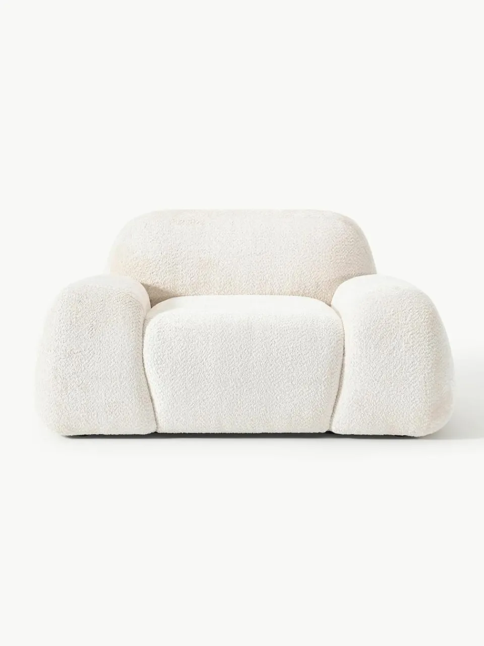 Loungefauteuil Wolke van teddy-bouclé^Westwing Collection Hot