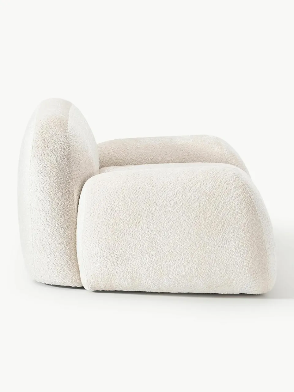 Loungefauteuil Wolke van teddy-bouclé^Westwing Collection Hot