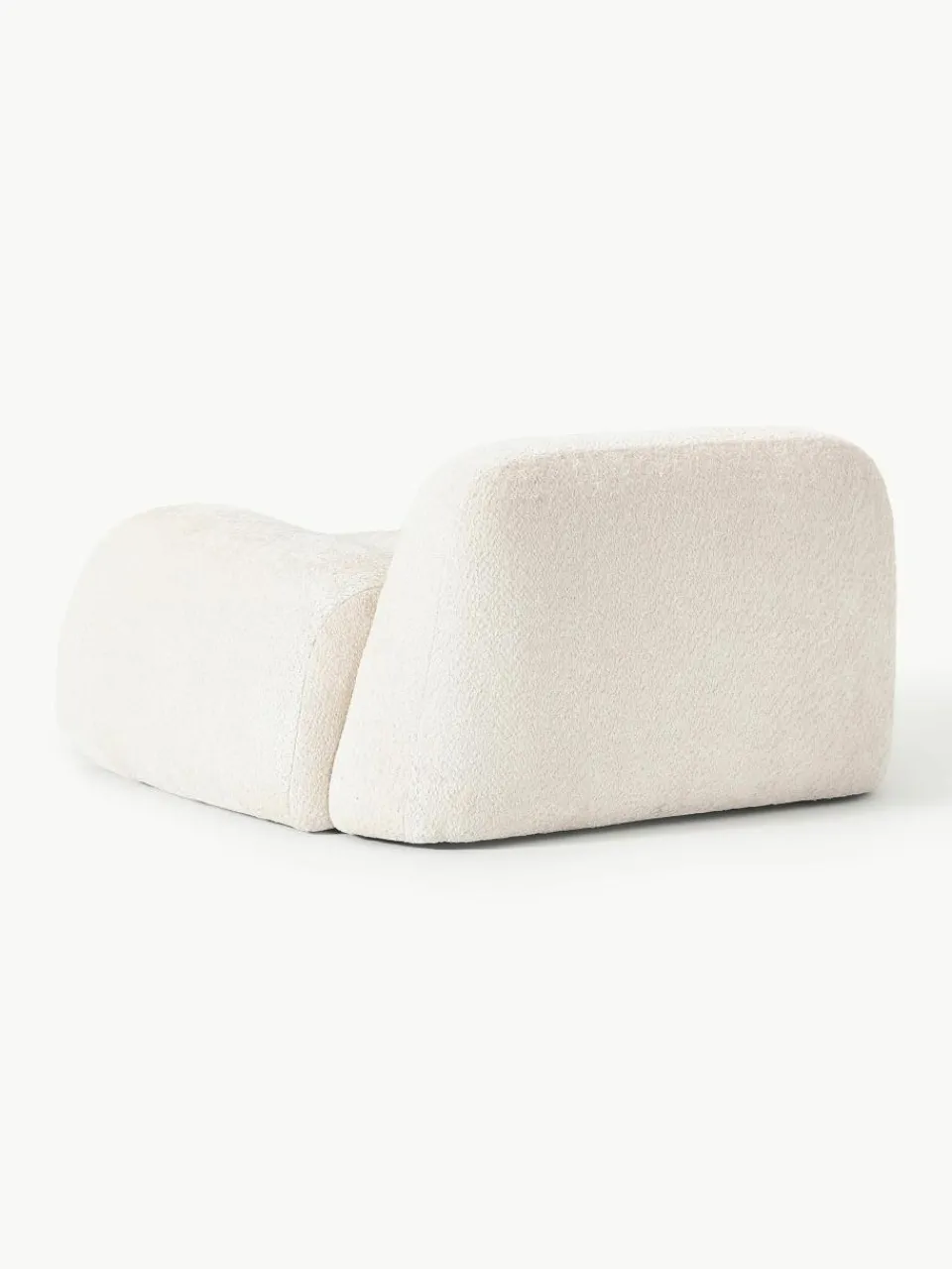 Loungefauteuil Wolke van teddy-bouclé^Westwing Collection Hot