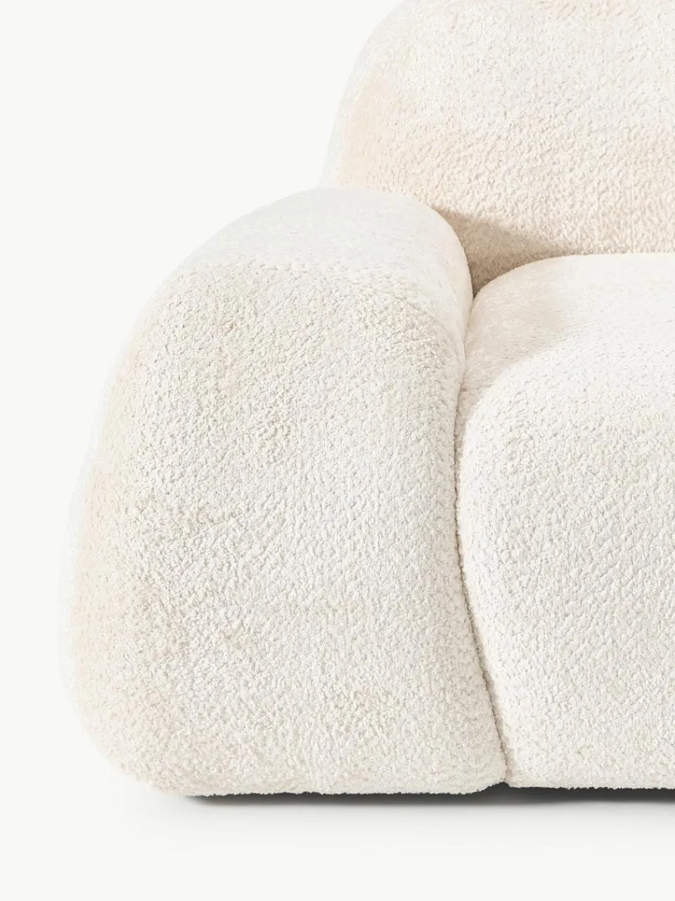 Loungefauteuil Wolke van teddy-bouclé^Westwing Collection Hot