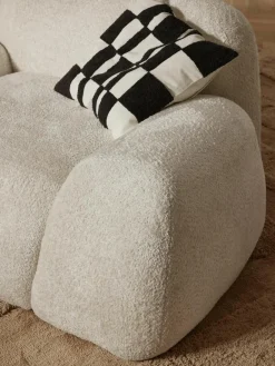 Loungefauteuil Wolke van teddy-bouclé^Westwing Collection Hot