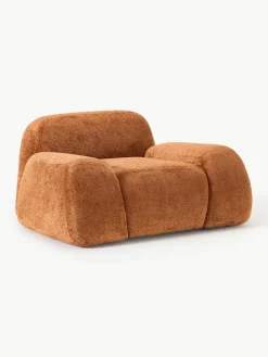 Loungefauteuil Wolke van teddy-bouclé^Westwing Collection Hot