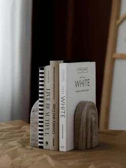 Marmeren boekensteunen Malie, 2 stuks^Westwing Collection Fashion