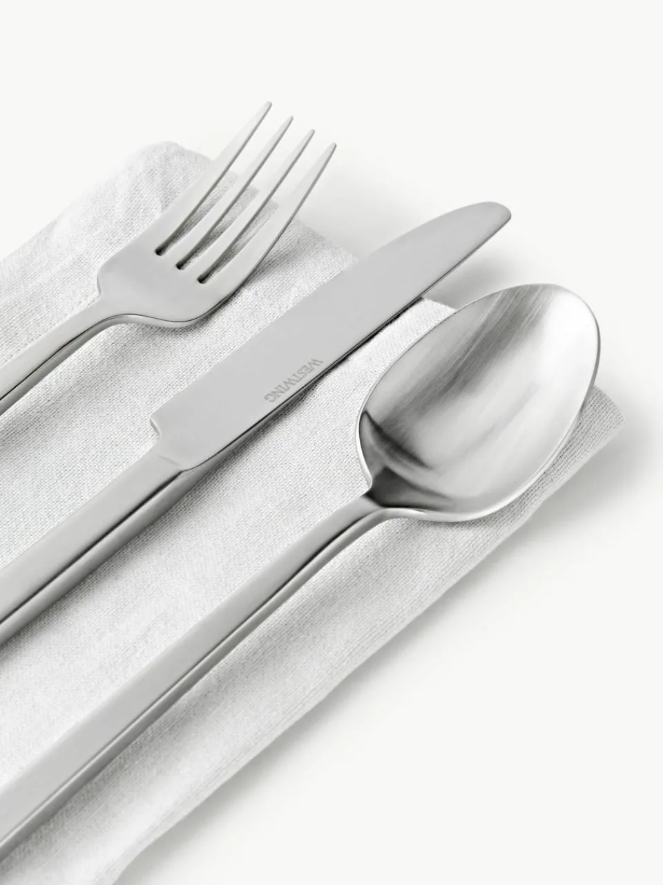 Mat geborstelde bestekset Shine, verschillende setgroottes^Westwing Collection Fashion