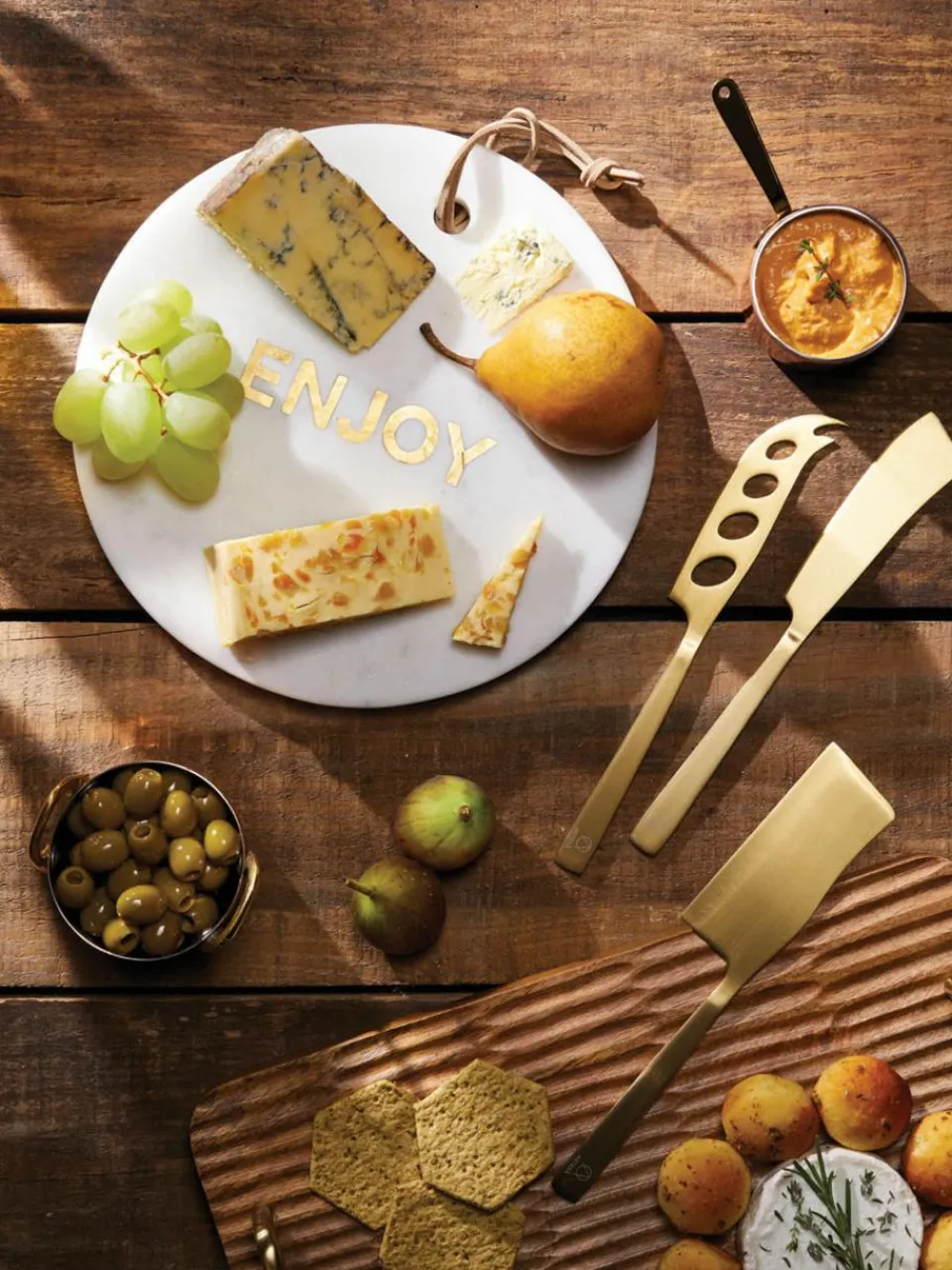 Mat geborstelde kaasmessen Art Cheese, set van 3^Westwing Outlet