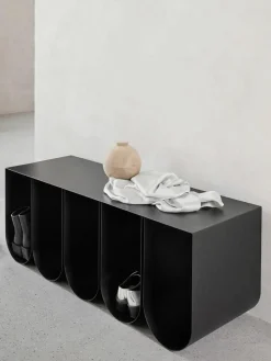 Metalen zitbank Curved^Kristina Dam New