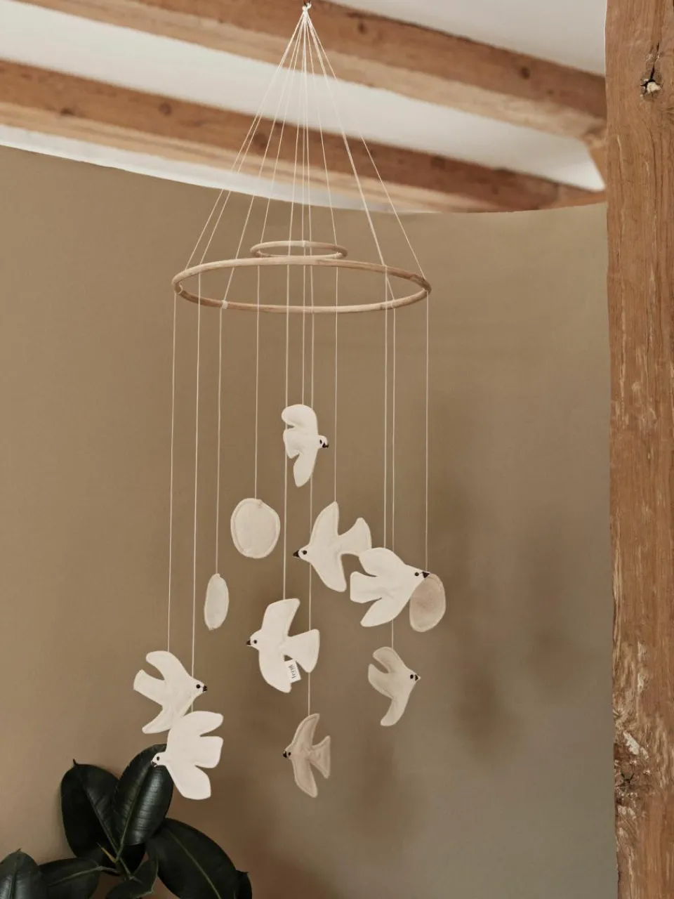 Mobiel Swif Bird van biokatoen^ferm LIVING Kids Hot