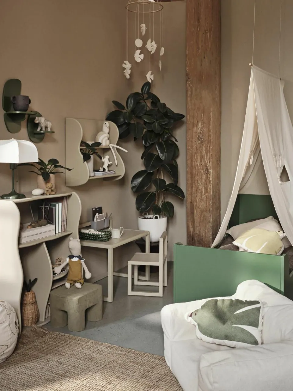 Mobiel Swif Bird van biokatoen^ferm LIVING Kids Hot