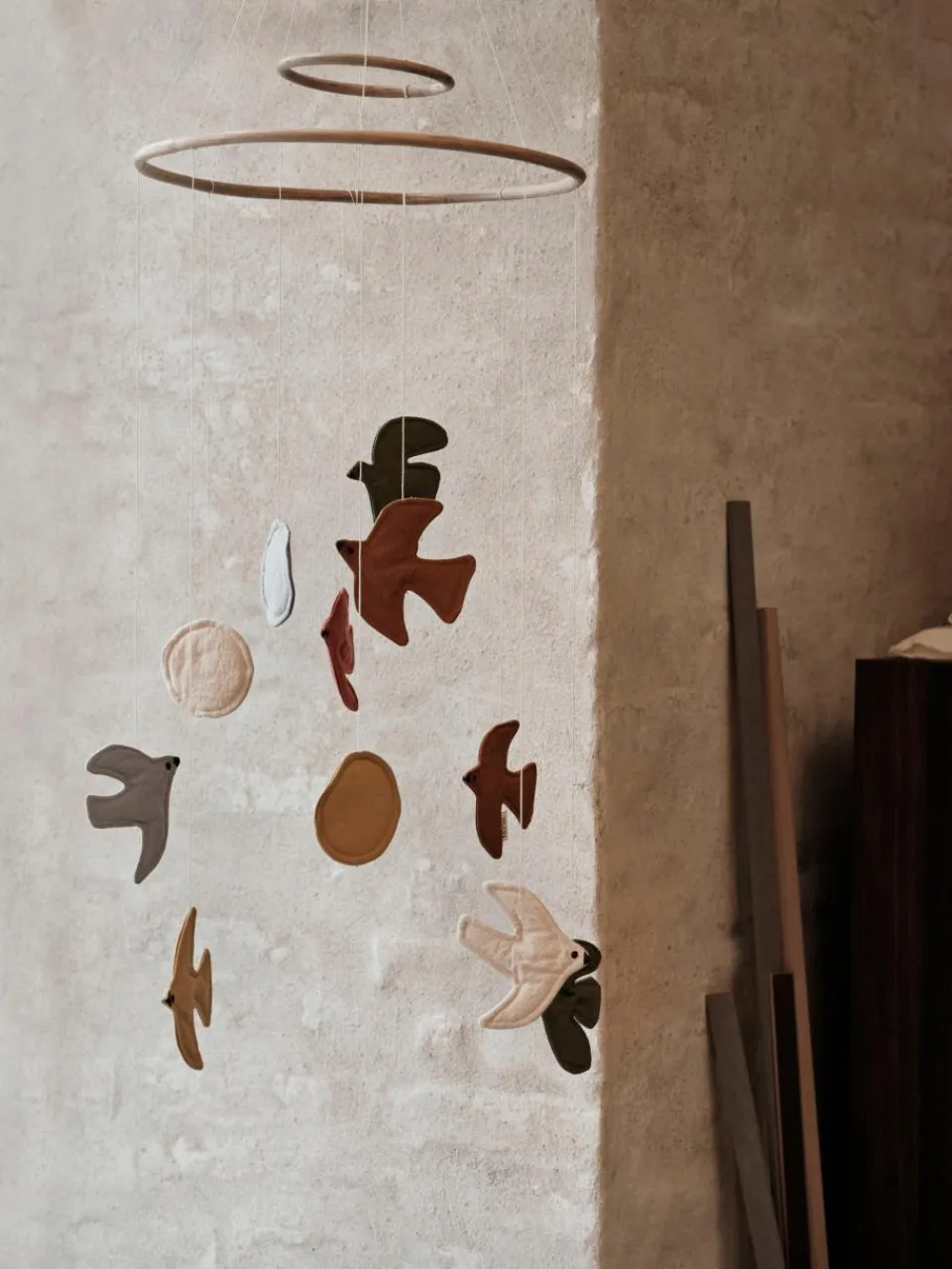 Mobiel Swif Bird van biokatoen^ferm LIVING Kids Hot