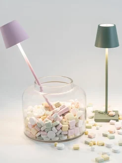Mobiele LED tafellamp Poldina, dimbaar^zafferano Best