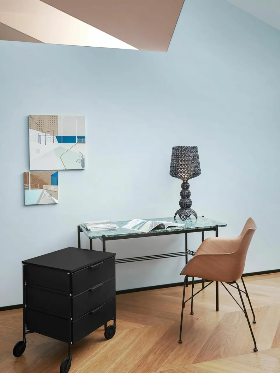 Mobiele verrijdbare container met 3 lades^Kartell Clearance
