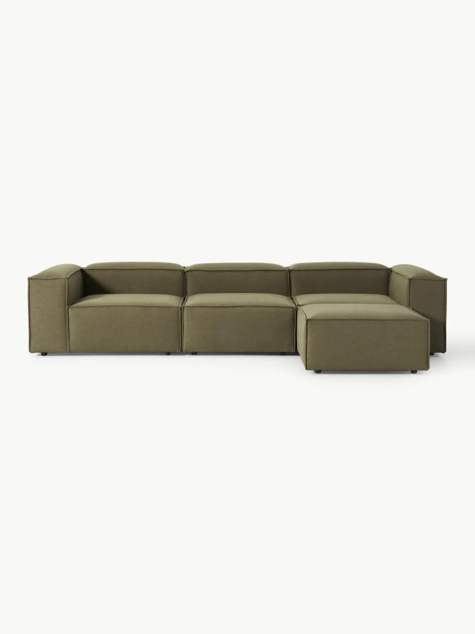 Modulaire bank Lennon (4-zits) met poef (links/rechts)^Westwing Collection Best