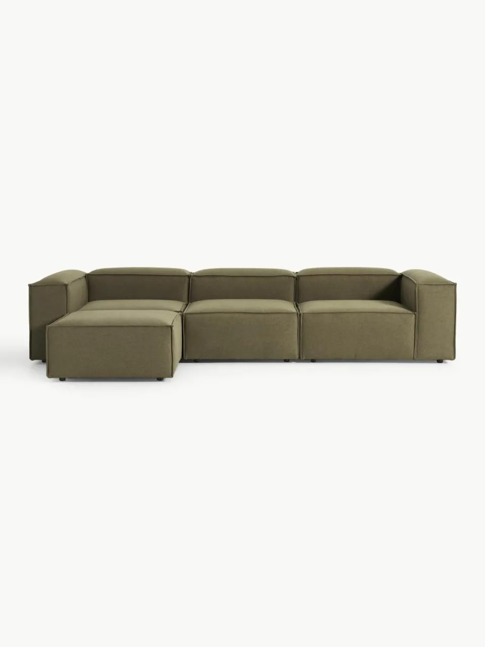 Modulaire bank Lennon (4-zits) met poef (links/rechts)^Westwing Collection Best