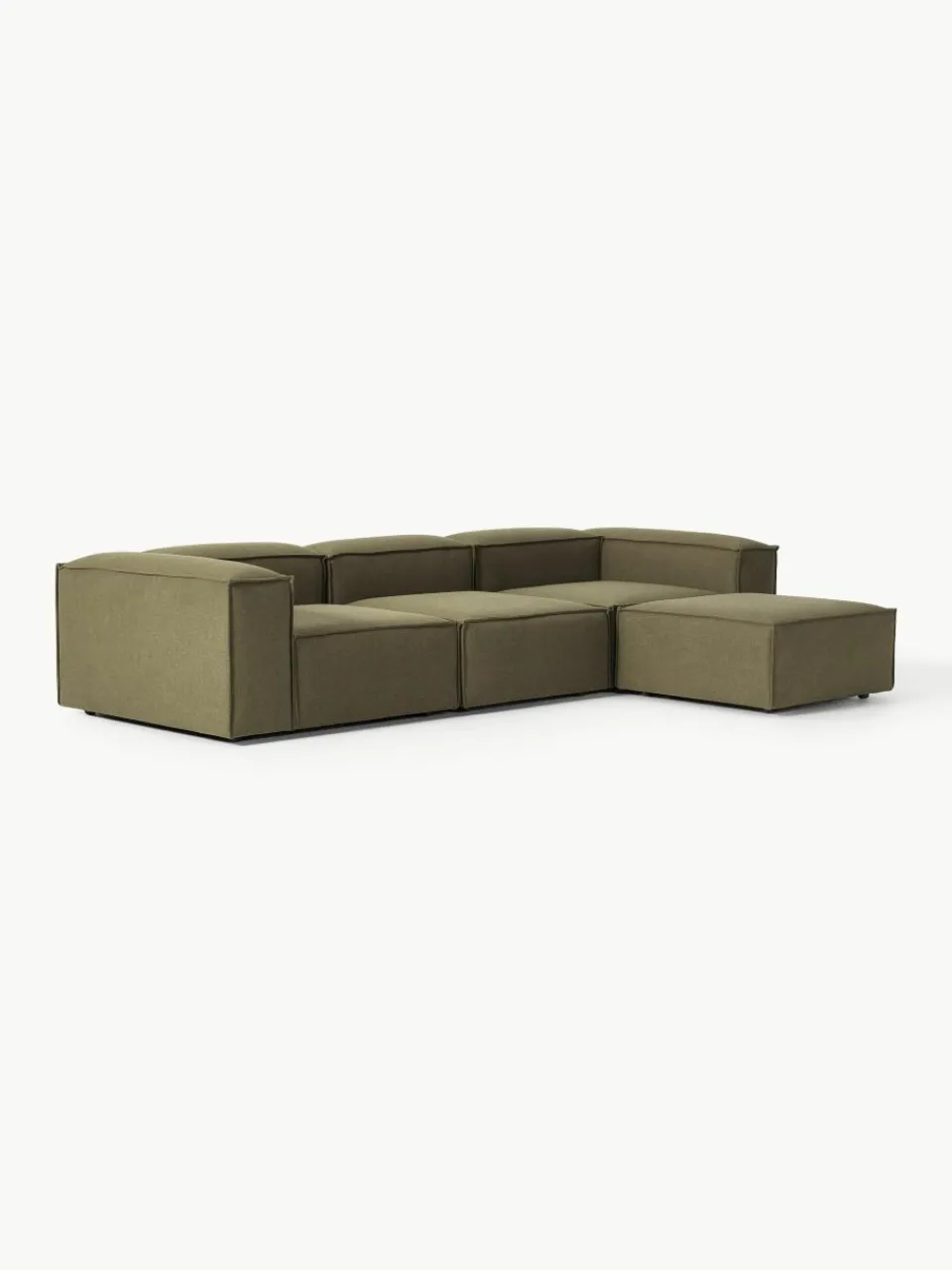 Modulaire bank Lennon (4-zits) met poef (links/rechts)^Westwing Collection Best