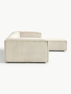 Modulaire bank Lennon (4-zits) van corduroy met poef (links/rechts)^Westwing Collection Clearance