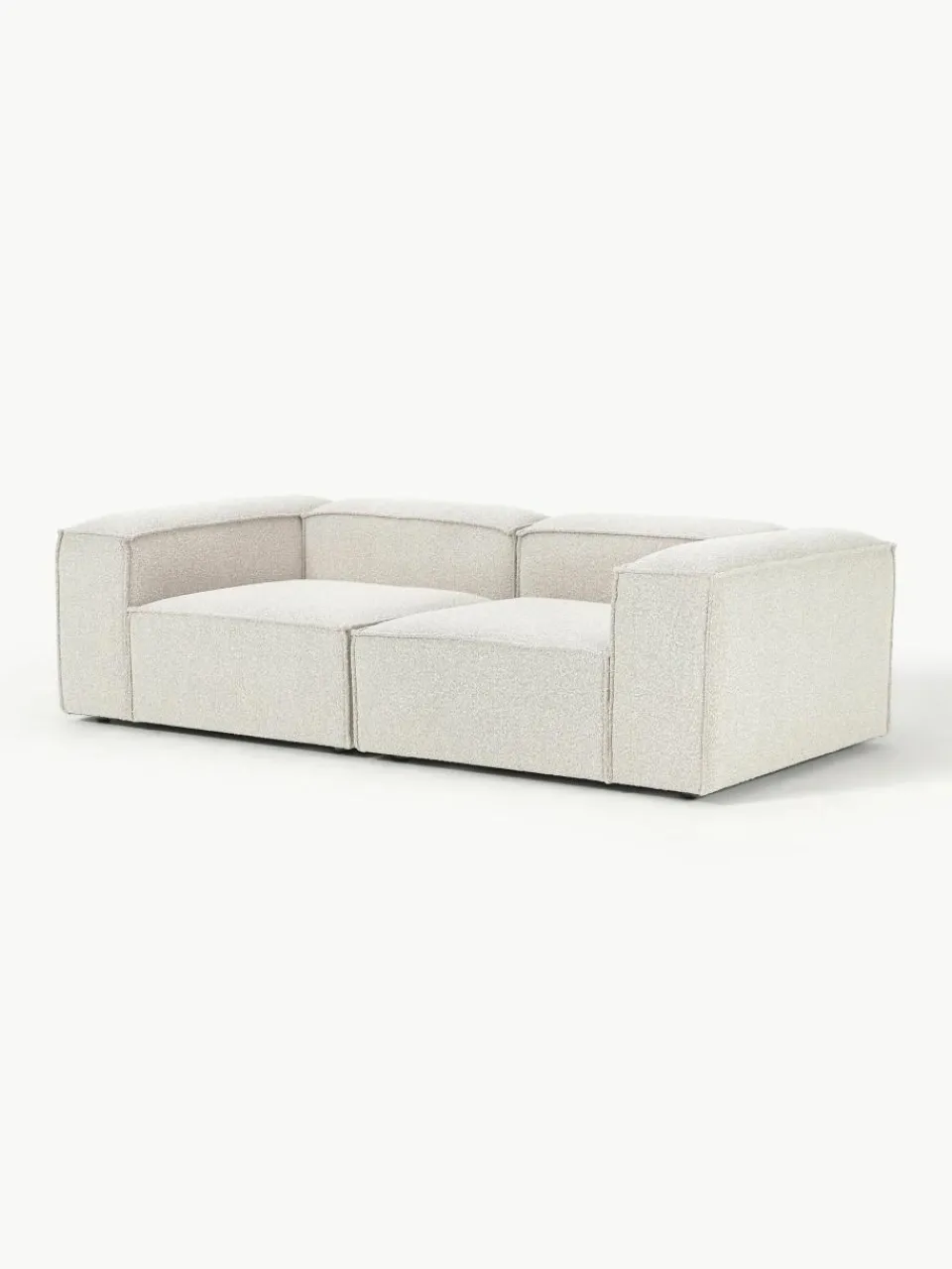 Modulaire bank Lennon (3-zits) uit bouclé^Westwing Collection Fashion
